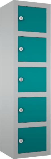 Wertfachschrank/ Handyschrank mini - stehend oder hängend - 1 Abteil - 5 Fächer