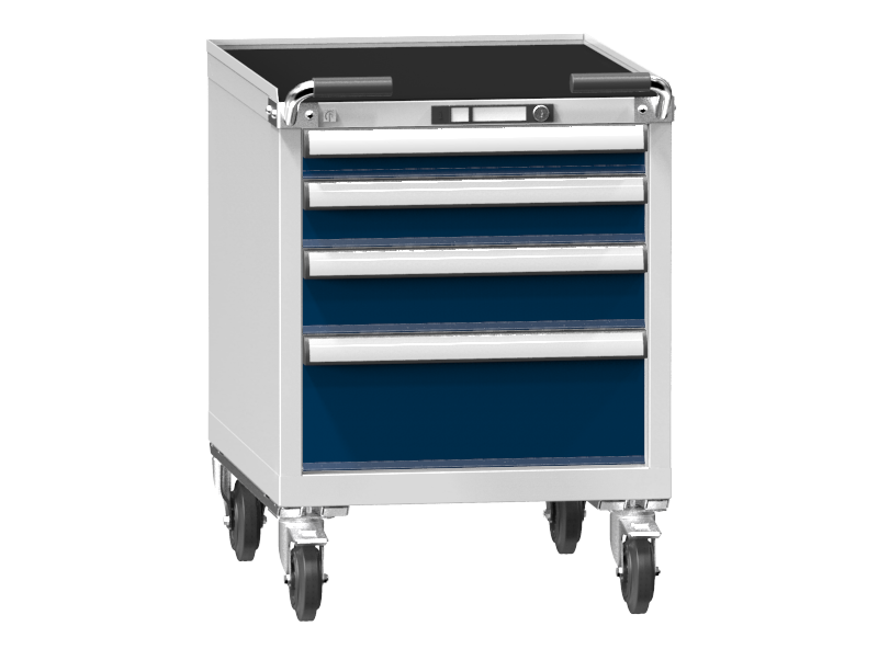 Mobile Container - Rollcontainer  - 1+1+1+1 Schublade - 810x578x753 mm (HxBxT)