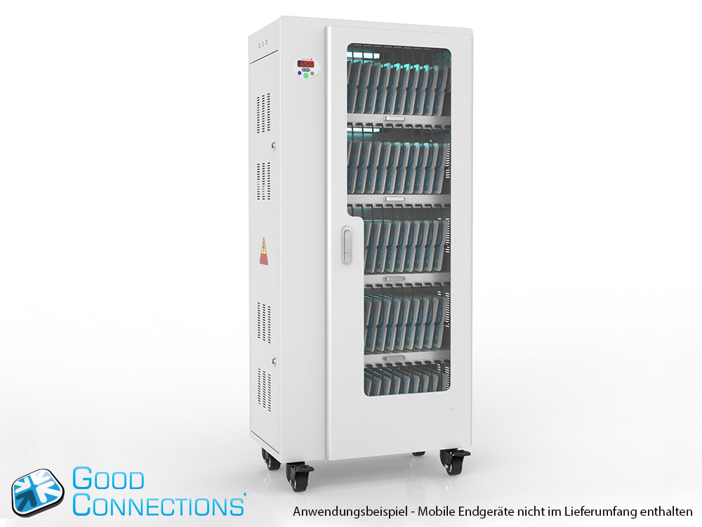 Tablet-Ladewagen für bis zu 60 Geräte - inkl. UV-C Desinfektion, Synchronisierung