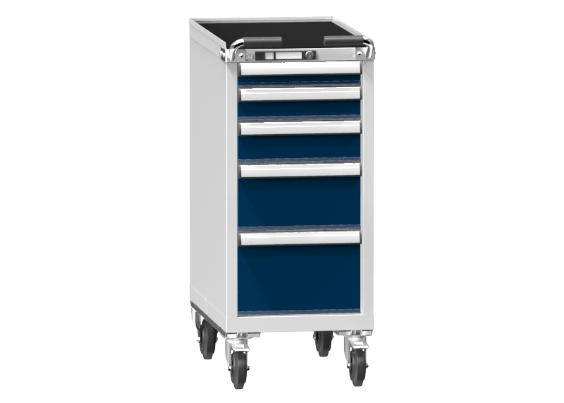 Mobile Container - Rollcontainer  - 1+1+1+1+1 Schublade - 1060x442x753 mm (HxBxT)