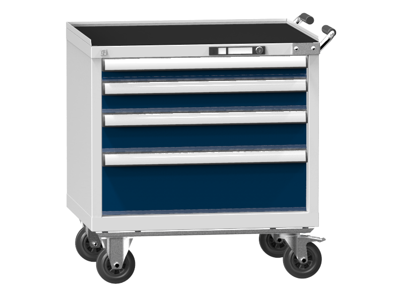 Mobile Container - Rollcontainer  - 1+1+1+1 Schublade - 810x731x600 mm (HxBxT)