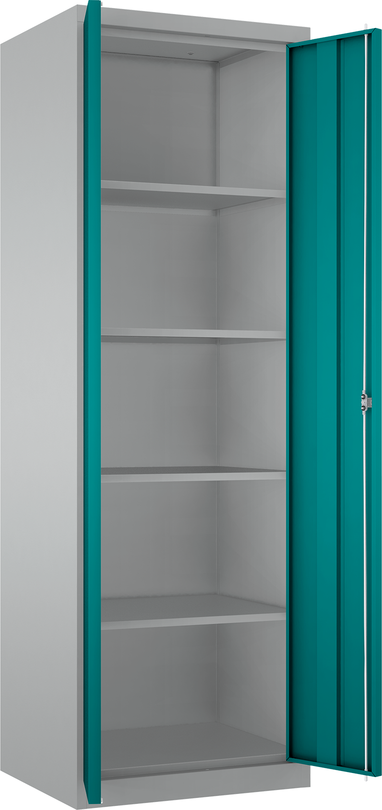 Geräteschrank/Putzmittelschrank - 1 Abteil, 5 Fächer