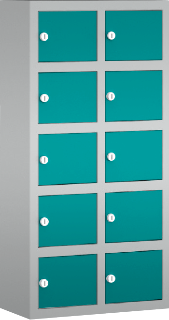 Handyladeschrank mini - stehend oder hängend - 2 Abteile - 10 Fächer - USB A+C oder 2x USB-C