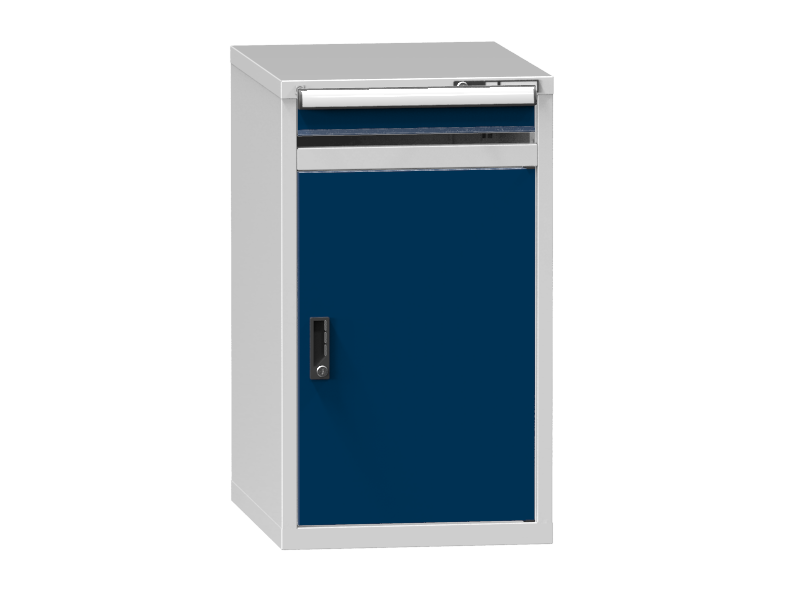 Schubladenschrank - Standcontainer  - 1 Schublade, 1x Tür 750mm  - 990x578x753 mm (HxBxT)