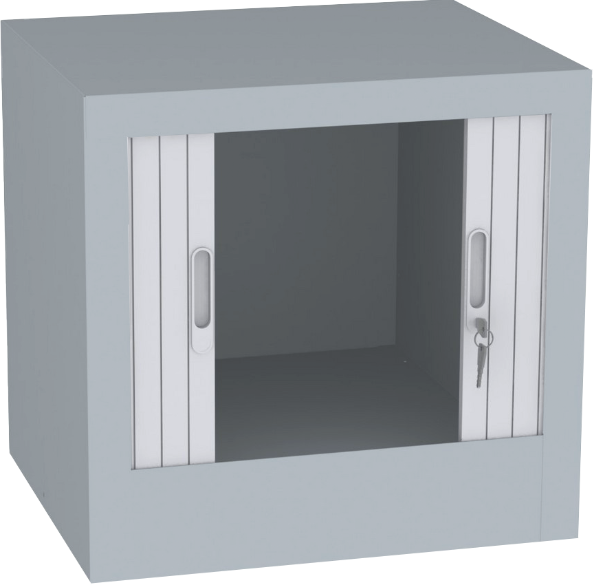 Aufsatzschrank mit Rollladen - 1 Fach - 505x600x500 mm  (HxBxT)