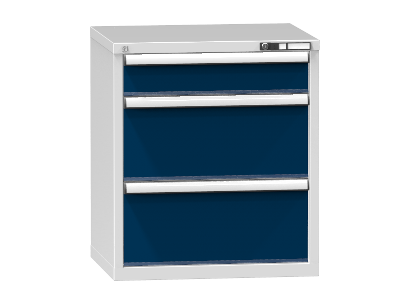 Schubladenschrank - Standcontainer  - 1+2 Schublade - 840x731x600 mm (HxBxT)