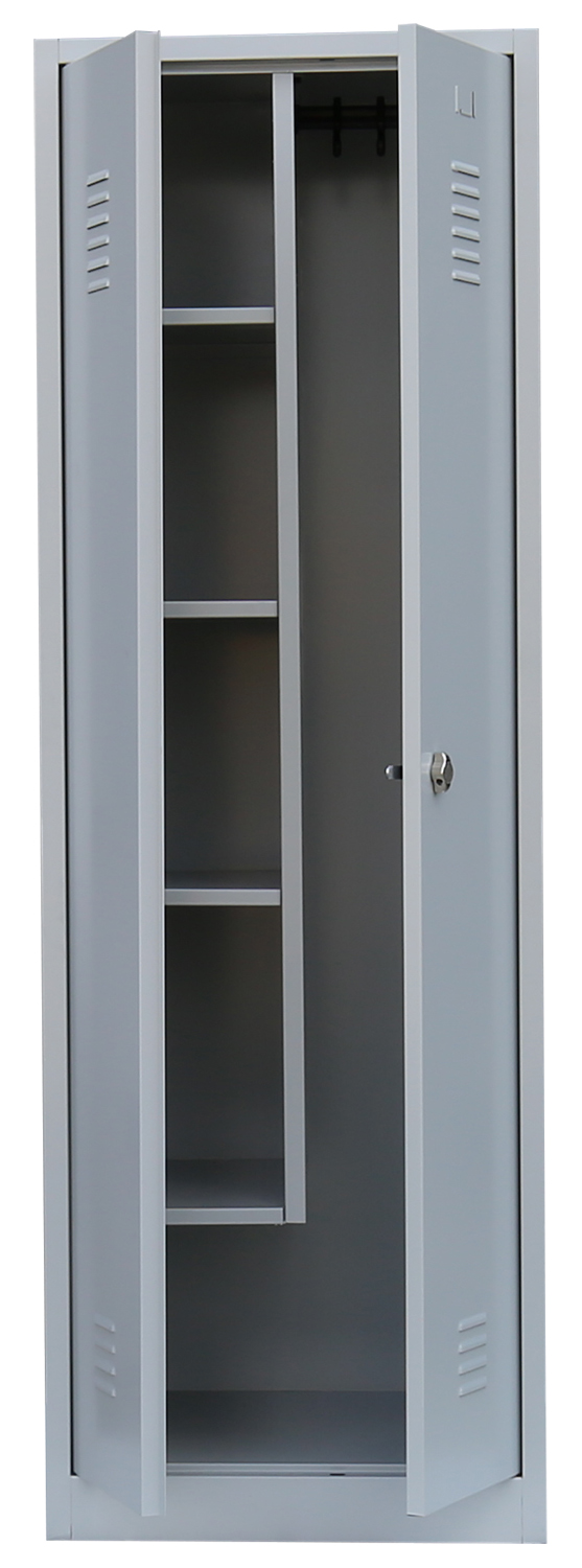 Spind, Geräte/Putzmittelschrank - 1 Abteil -  4 Fächer - 1800x600x500 mm (HxBxT)