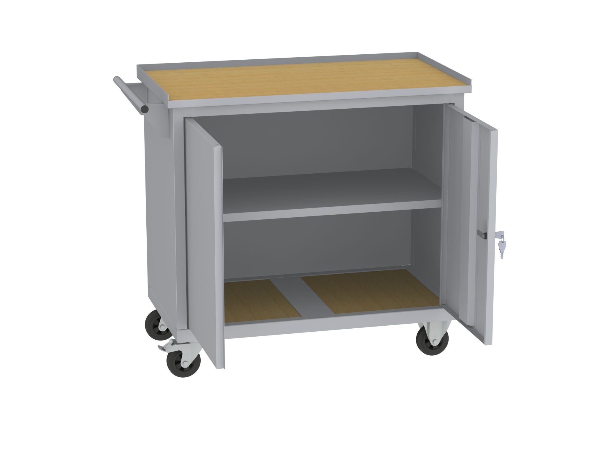 Werkzeugwagen - 2 Fächer - 860x950x505 mm (HxBxT)