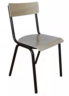 Lehrstuhl -  Holz/ Mahagonibraun RAL 8016 -  810/450x450x450 mm (HxBxT)