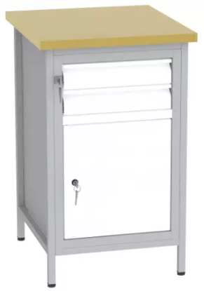 Bohrmaschinentisch - 1 Fach + 2 Schubladen - 880x550x600 mm (HxBxT)