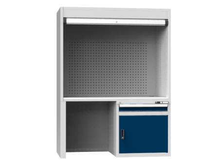 Prüfarbeitsplatz - KZ - mit Fuß - 1969x1462x753 mm (HxBxT)