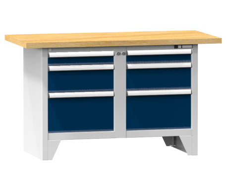 Modulare Werkbank PS1-1/1M - 2+2+2 Schubladen