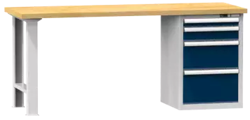 Arbeitstisch KOMBI 700 - 1 + 1 + 1 + 1  Schubladen