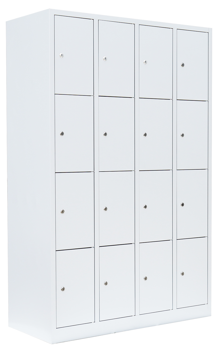Schließfachschrank -  4 Abteile - 16 Fächer - 1800x1170x500 mm (HxBxT)