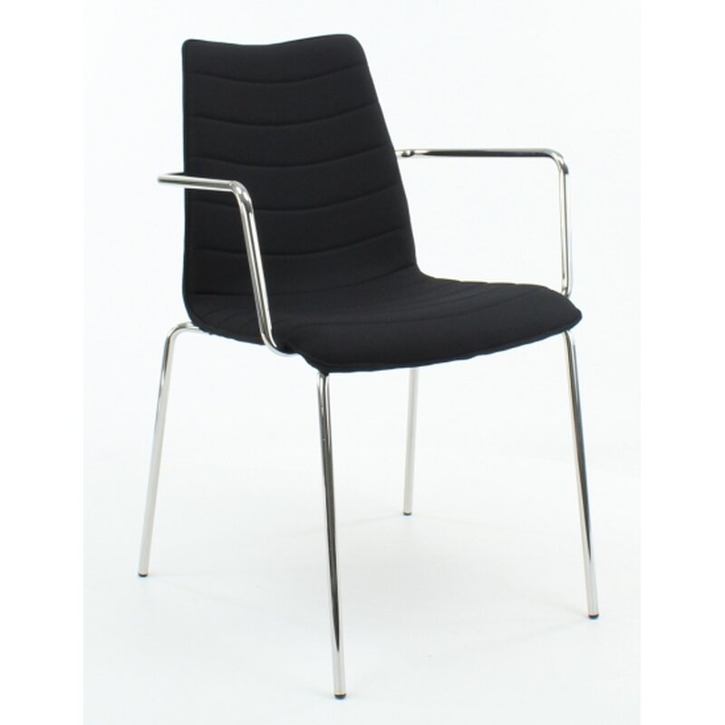 Konferenzstuhl mit Armlehnen - gepolstert - 470/870 x 540 x 510 mm (HxBxT)