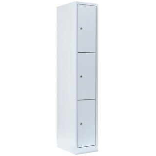 Schließfachschrank - 1 Abteil - 3 Fächer - 1800x315x500 mm (HxBxT)