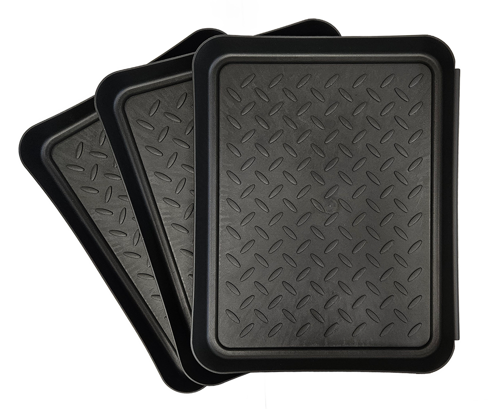 Schuhschale -  für 1 Paar Schuhe - schwarz - 35 x 27 x 2,5 cm