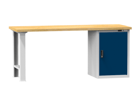 Arbeitstisch KOMBI 800 - 1x Tür, 2 Fachböden