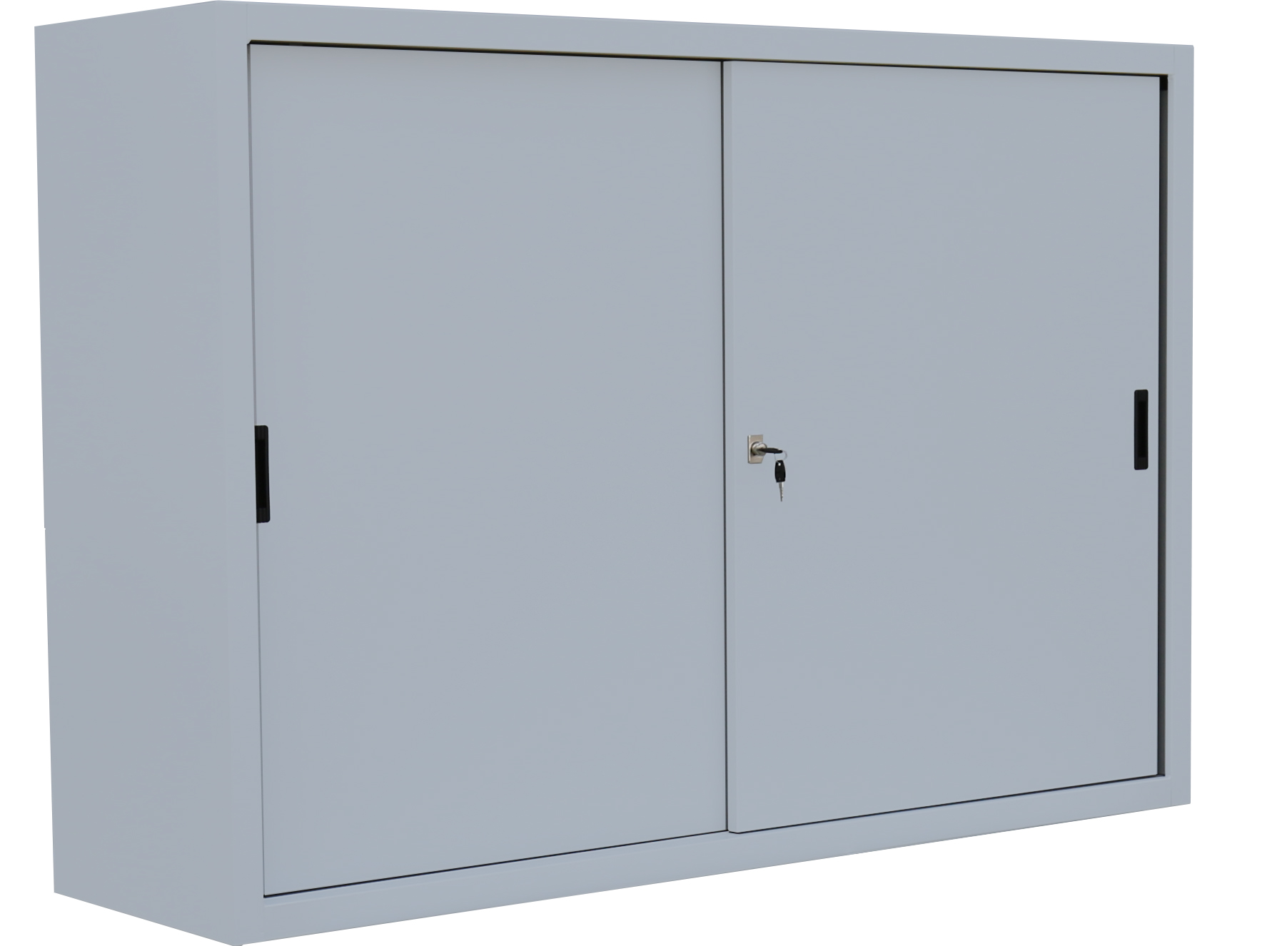 Schiebetürenschrank - 2 Einlegeböden - 1090x1600x450 mm (HxBxT)