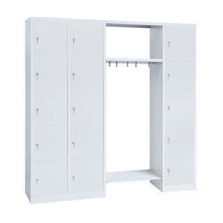 offene Garderobe - 15 Fächer - 1800x1915x500 mm (HxBxT)
