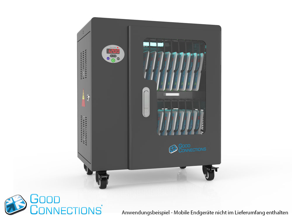 Tablet-Ladewagen für bis zu 20 Geräte - inkl. UV-C Desinfektion