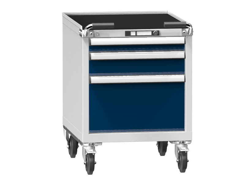 Mobile Container - Rollcontainer  - 1+1+1 Schublade - 810x578x753 mm (HxBxT)