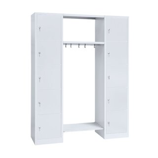 offene Garderobe - 10 Fächer - 1800x1430x500 mm (HxBxT)