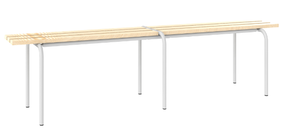 Sitzbank freistehend  - mit 3 Holzlatten