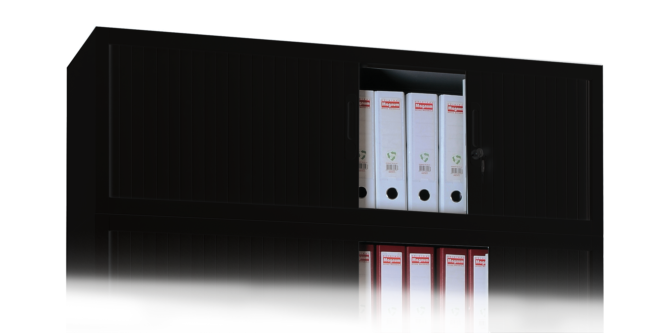 Aufsatzschrank mit Rollladen - 1 Fach - 450x1200x450 mm (HxBxT)