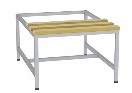 Untergestell Spind / Schrank - Sitzbank aus Holz - 1200mm