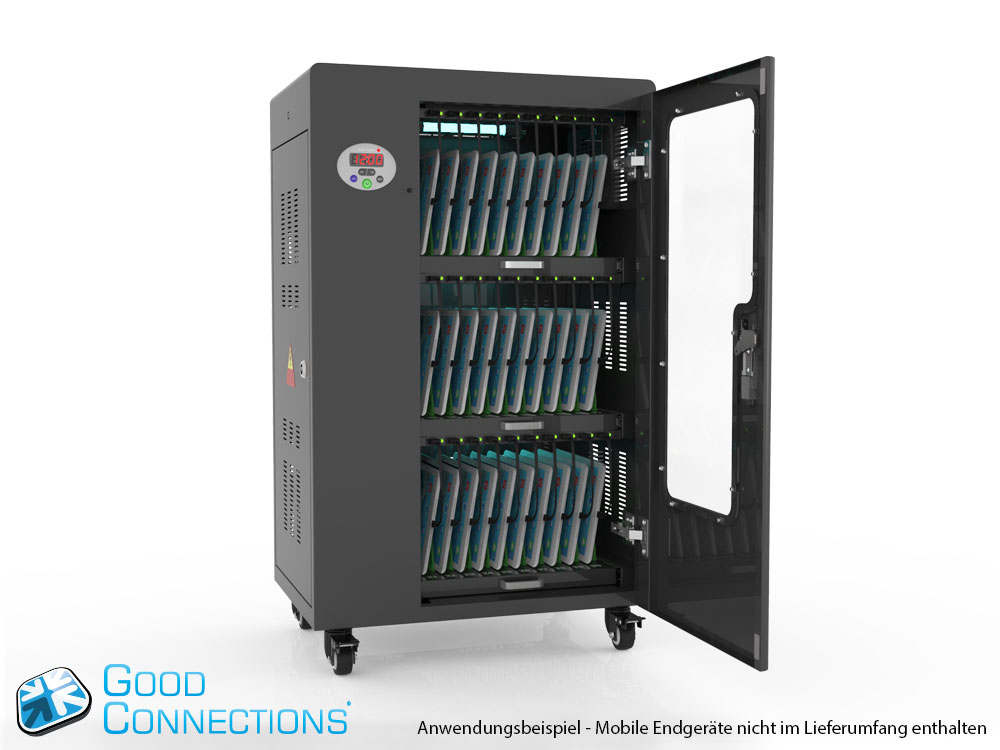 Tablet-Ladewagen für bis zu 30 Geräte - inkl. UV-C Desinfektion