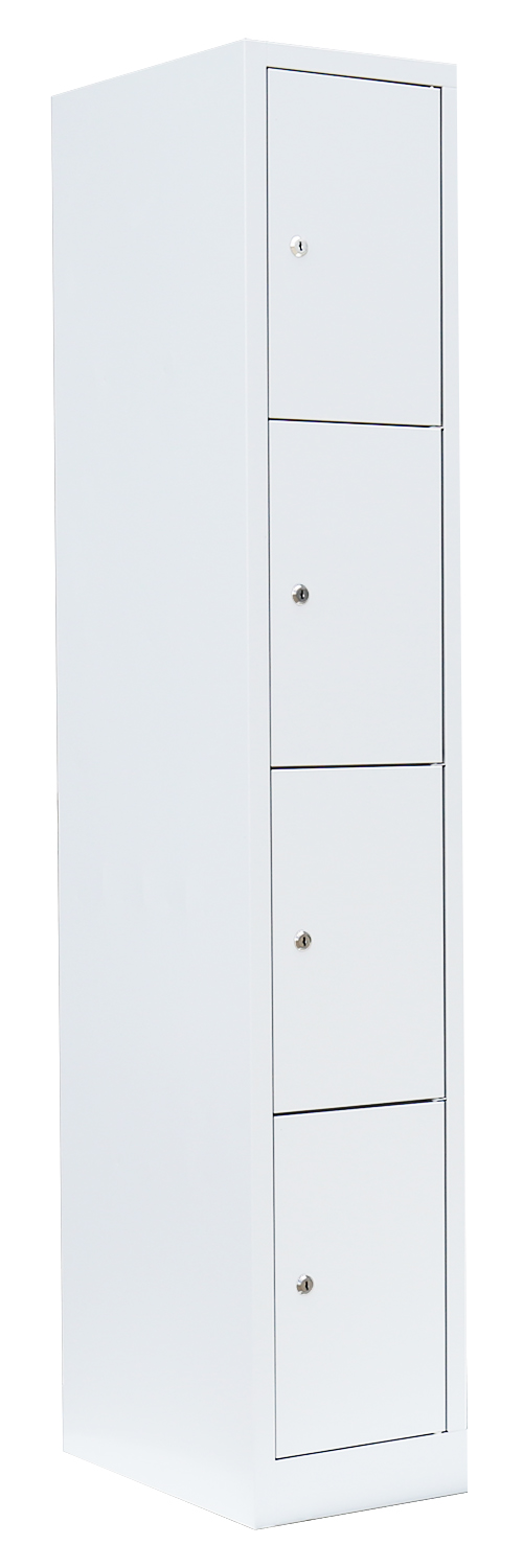 Schließfachschrank - 1 Abteil - 4 Fächer - 1800x315x500 mm (HxBxT)