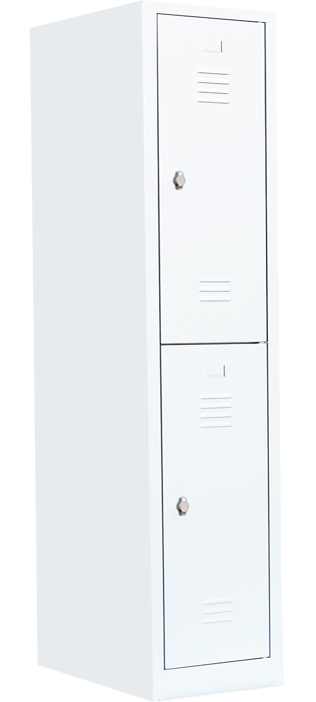 Garderobenschrank - 1 Abteil - 2 Fächer - 1800x415x500 mm (HxBxT)