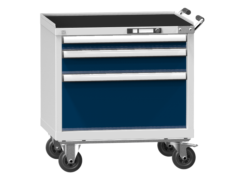 Mobile Container - Rollcontainer  - 1+1+1 Schublade - 810x731x600 mm (HxBxT)