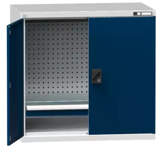 Flügeltürenschrank/ Werkzeugschrank SK1 - gelochte Wände - 1000x1044x625 mm (HxBxT)