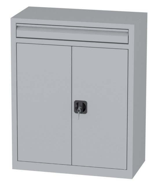 Büroschrank mit Schublade - 2 Einlegeböden - 1000x800x400 mm (HxBxT)