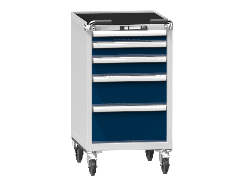 Mobile Container - Rollcontainer  - 1+1+1+1+1 Schublade - 1060x578x753 mm (HxBxT)