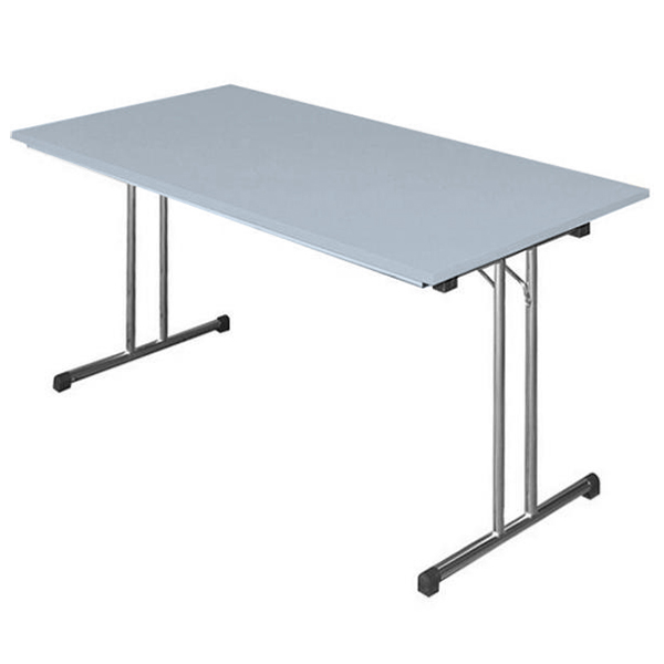 Klapptisch, T-Fuß -  Gestell verchromt - 750x1200x800 mm  (HxBxT)