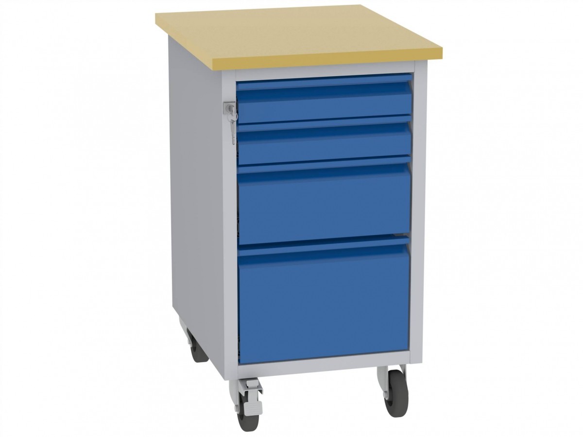 Werkzeugwagen - 1 + 1 + 2 Schubladen - 830x505x605 mm (HxBxT)