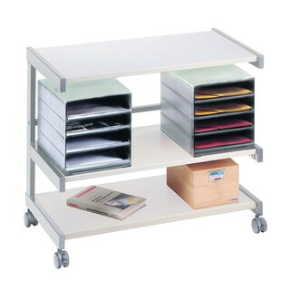 Bürowagen, 3 Ebenen, 2 Ablageboxen, 670x810 x430 mm (HxBxT)