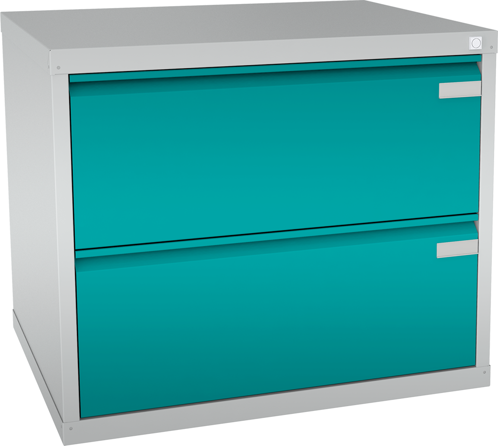 Hängeregister mit 2 Schubladen  - A4  721 x 775 x 633 mm (HxBxT)