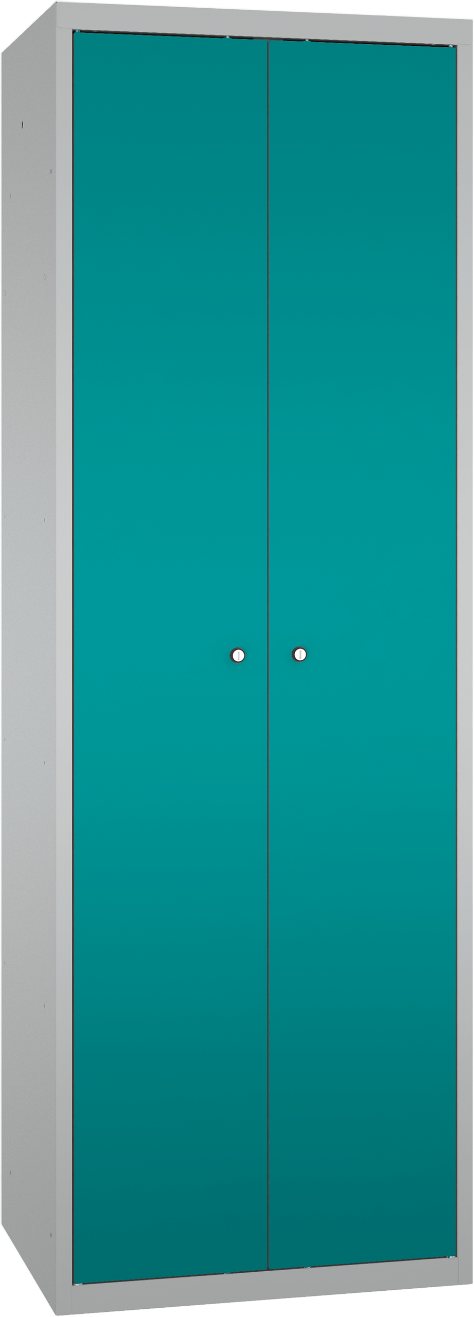 Geräteschrank/Putzmittelschrank - 2 Abteile - 2 Kleiderfächer