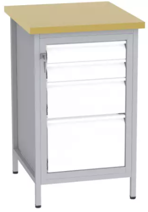 Bohrmaschinentisch - 1 + 2 Schubladen - 880x550x600 mm (HxBxT)