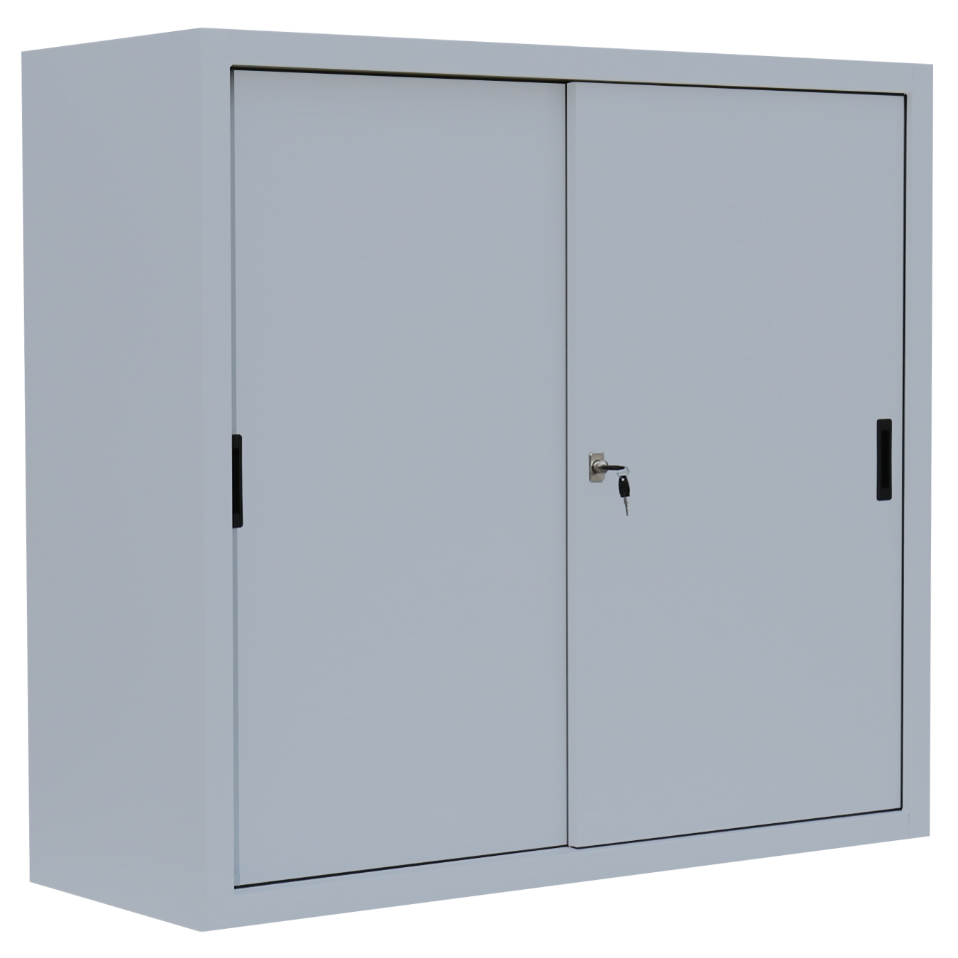 Schiebetürenschrank - 2 Einlegeböden - 1090x1200x450 mm (HxBxT)