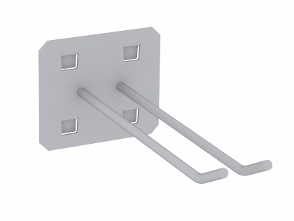 Lochwandhaken Typ 2L 160 - Zubehör für Lochwand/Werkzeugtafel/Lochplatte