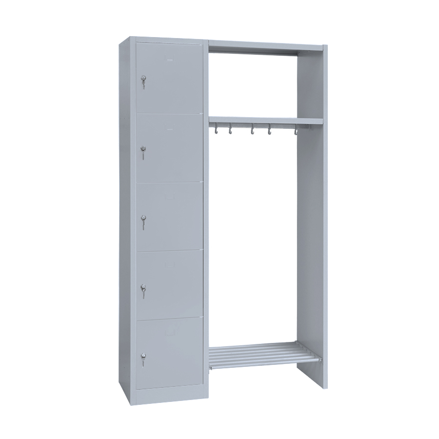 offene Garderobe - 5 Fächer - 1800x1115x500 mm (HxBxT)