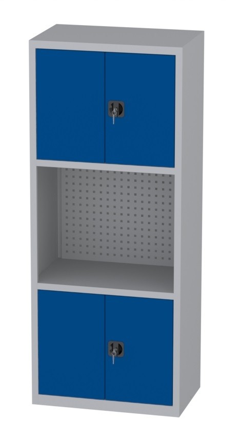 Werkstattschrank - 3 Fächer - 1950x1000x500 mm (HxBxT)