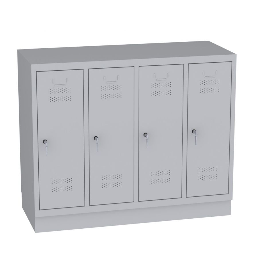 Spind - 4 Abteile - Kindergartenschrank - 978x1190x480 mm (HxBxT)