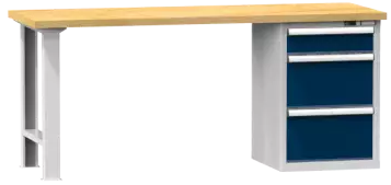 Arbeitstisch KOMBI 800 - 1 + 2 Schubladen