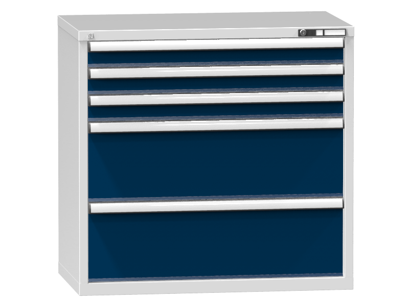 Schubladenschrank - Standcontainer  - 3+2 Schublade - 990x1037x600 mm (HxBxT)